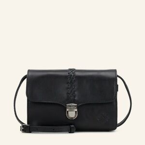 Patricia Nash Elegant Black Leather Crossbody